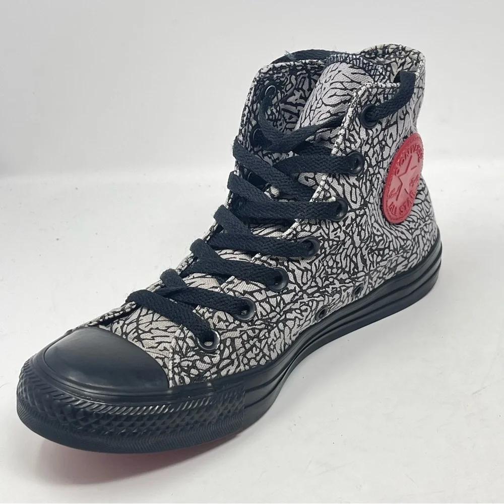 Converse X Shoe Palace All Star High Shoes Womens 8 Black Gray Red Elephant